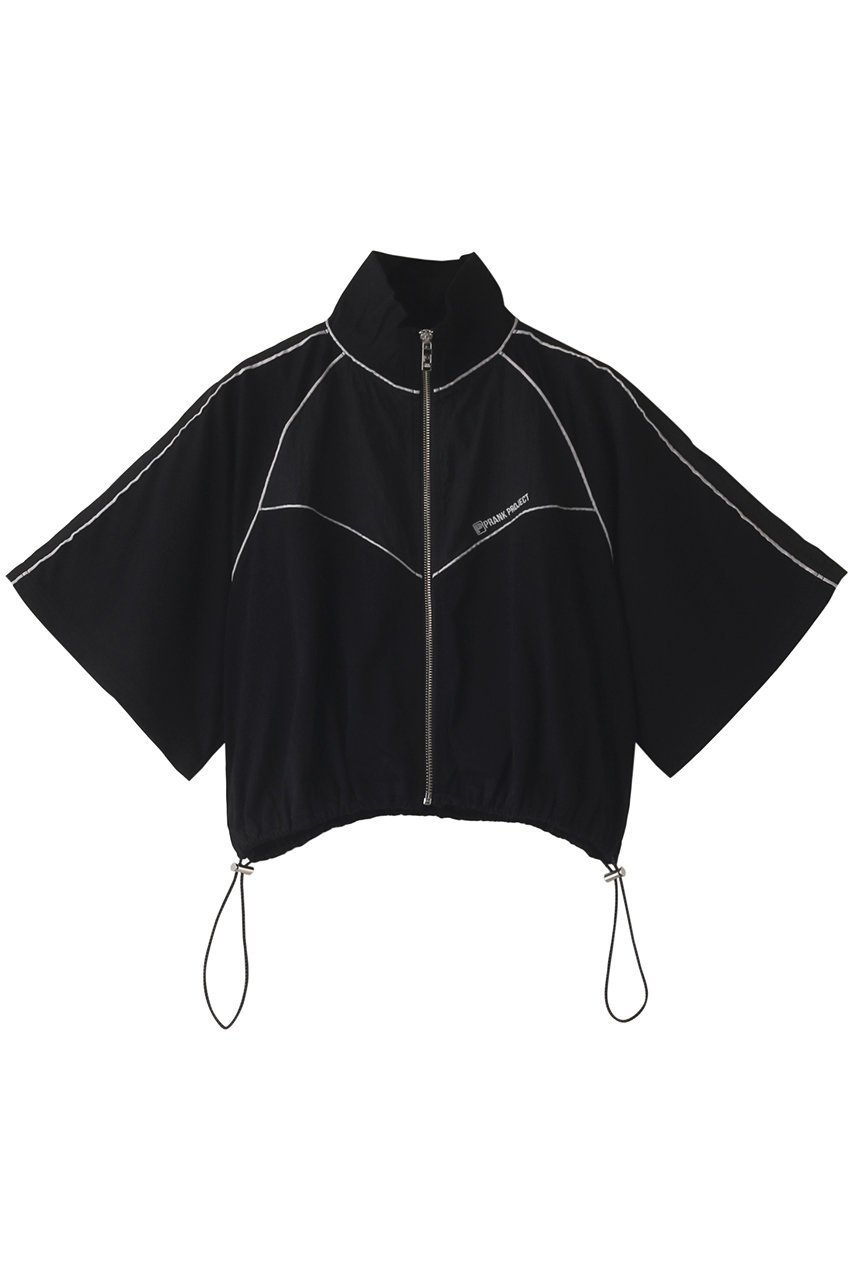 【プランク プロジェクト/PRANK PROJECT】のバイカラークロップドZIPトップ / Bicolor Cropped Zip Top インテリア・キッズ・メンズ・レディースファッション・服の通販 founy(ファニー) ファッション Fashion レディースファッション Fashion for Women トップス・カットソー Cut & Sew Tops シャツ・ブラウス・オフィスカジュアル Elegant Blouses & Button-Ups カットソー Cut and Sewn Top クロップド Cropped, Short Length ショート Short, Short Length スポーティ Sporty, Casual Athletic スリーブ Sleeve, Long Sleeve / Short Sleeve タフタ Taffeta, Structured Fabric ドッキング Docking, Mixed Material バランス Balance, Style Balance パイピング Piping, Trim Design BLK(ブラック)|ID: prp329100003248077 ipo3291000000032938664
