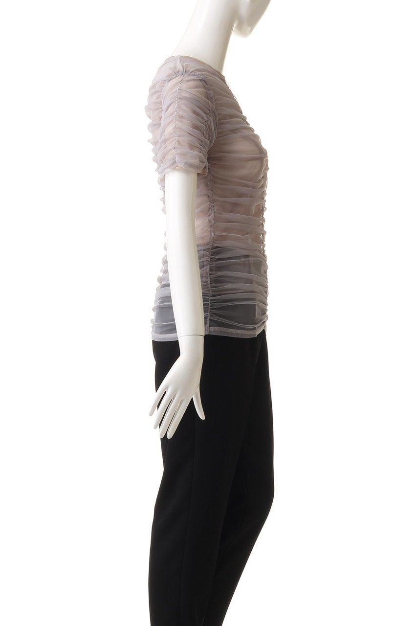 【プランク プロジェクト/PRANK PROJECT】のシースルーギャザーレイヤードトップ / See-Through Gathered Layered Top 人気、トレンドファッション・服の通販 founy(ファニー) 　ファッション　Fashion　レディースファッション　WOMEN　トップス・カットソー　Tops/Tshirt　シャツ/ブラウス　Shirts/Blouses　ロング / Tシャツ　T-Shirts　カットソー　Cut and Sewn　インナー　Inner　カットソー　Cut And Sew　シアー　Sheer　ショート　Short　スリーブ　Sleeve　タンブラー　Tumbler　チュール　Tulle　夏　Summer　other-3|ID: prp329100003248080 ipo3291000000031412234