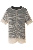 【プランク プロジェクト/PRANK PROJECT】のシースルーギャザーレイヤードトップ / See-Through Gathered Layered Top BLK(ブラック)|ID: prp329100003248080 ipo3291000000032851262