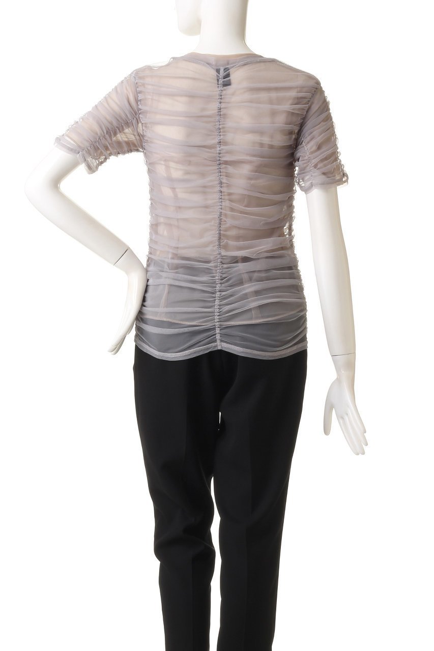【プランク プロジェクト/PRANK PROJECT】のシースルーギャザーレイヤードトップ / See-Through Gathered Layered Top 人気、トレンドファッション・服の通販 founy(ファニー) 　ファッション　Fashion　レディースファッション　Fashion for Women　トップス・カットソー　Cut & Sew Tops　シャツ・ブラウス・オフィスカジュアル　Elegant Blouses & Button-Ups　ロングTシャツ・Tシャツ　Longline T-Shirts & Tees　カットソー・ベーシックTシャツ　Cut-and-Sewn Tops / Stretch Tees & Basics　インナー　Innerwear　カットソー　Cut and Sewn Top　シアー　Sheer, See-Through　ショート　Short, Short Length　スリーブ　Sleeve, Long Sleeve / Short Sleeve　タンブラー　Tumbler, Travel Mug　チュール　Tulip, Tulip Motif　夏　Summer　other-4|ID: prp329100003248080 ipo3291000000035837492