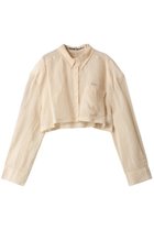 【プランク プロジェクト/PRANK PROJECT】のコットンオーガンジーオーバーショルダーシャツ / Cotton Organzy Over Shoulder Shirt IVR(アイボリー)|ID: prp329100003248081 ipo3291000000036221942