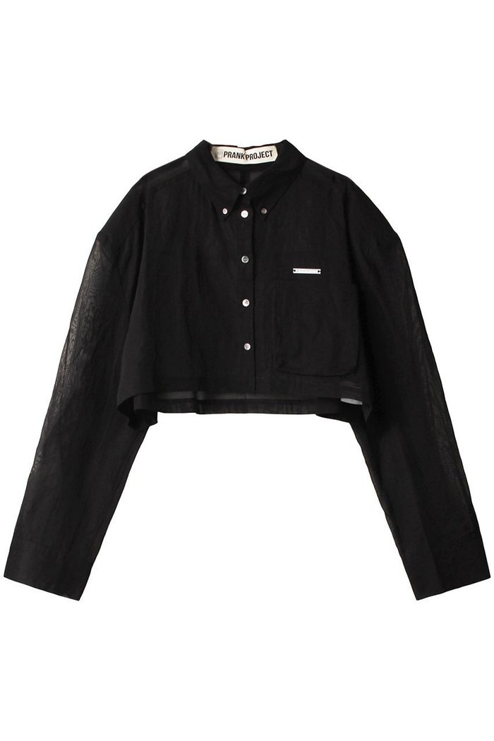 【プランク プロジェクト/PRANK PROJECT】のコットンオーガンジーオーバーショルダーシャツ / Cotton Organzy Over Shoulder Shirt インテリア・キッズ・メンズ・レディースファッション・服の通販 founy(ファニー) https://founy.com/ ファッション Fashion レディースファッション Fashion for Women トップス・カットソー Cut & Sew Tops シャツ・ブラウス・オフィスカジュアル Elegant Blouses & Button-Ups インナー Innerwear オーガンジー Organza Fabric ショート Short, Short Length スリーブ Sleeve, Long Sleeve / Short Sleeve マニッシュ Mannish, Boyish メタル Metal, Metal Parts ロング Long, Long-Length 夏 Summer 羽織 Haori, Light Jacket |ID: prp329100003248081 ipo3291000000036402615