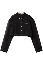 【プランク プロジェクト/PRANK PROJECT】のコットンオーガンジーオーバーショルダーシャツ / Cotton Organzy Over Shoulder Shirt BLK(ブラック)|ID: prp329100003248081 ipo3291000000036402616