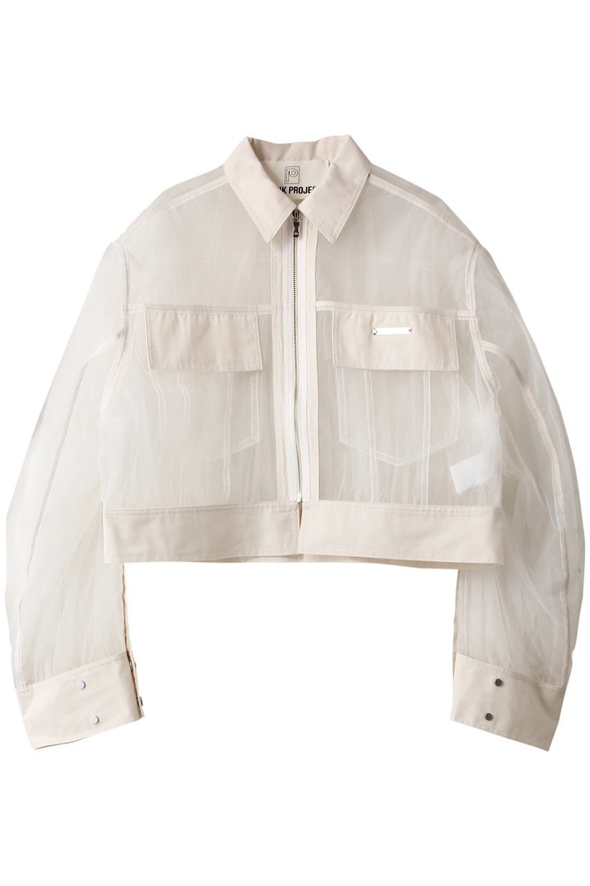 【プランク プロジェクト/PRANK PROJECT】のチュールジャケット / Tulle Jacket インテリア・キッズ・メンズ・レディースファッション・服の通販 founy(ファニー) ファッション Fashion レディースファッション Fashion for Women アウター Coat / Outerwear Collection レディースジャケット・軽アウター Jackets おすすめ Recommended / Our Picks ショート Short, Short Length ジャケット Jacket, Outerwear チュール Tulip, Tulip Motif バランス Balance, Style Balance フォルム Silhouette, Form WHT(ホワイト)|ID: prp329100003248085 ipo3291000000032967065