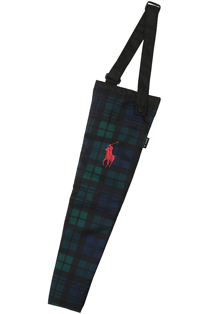 【ポロラルフローレン/POLO RALPH LAUREN】の撥水吸水長短傘袋チェック柄 インテリア・キッズ・メンズ・レディースファッション・服の通販 founy(ファニー) 　ファッション　Fashion　レディースファッション　Fashion for Women　レイングッズ・傘・晴雨兼用傘　Umbrellas & Rain Gear　ショルダー　Shoulder, Shoulder Strap　チェック　Check, Plaid, Tartan　ハンカチ　Handkerchief, Hanky　ラップ　Wrap, Wrap Design　ワンポイント　One Point, Statement Accent　エレガント 上品　Elegant　傘　Umbrella, Parasol　吸水　Absorbent, Quick-Dry　時計　Watch, Wristwatch　ダークグリーン|ID: prp329100003252105 ipo3291000000032859707
