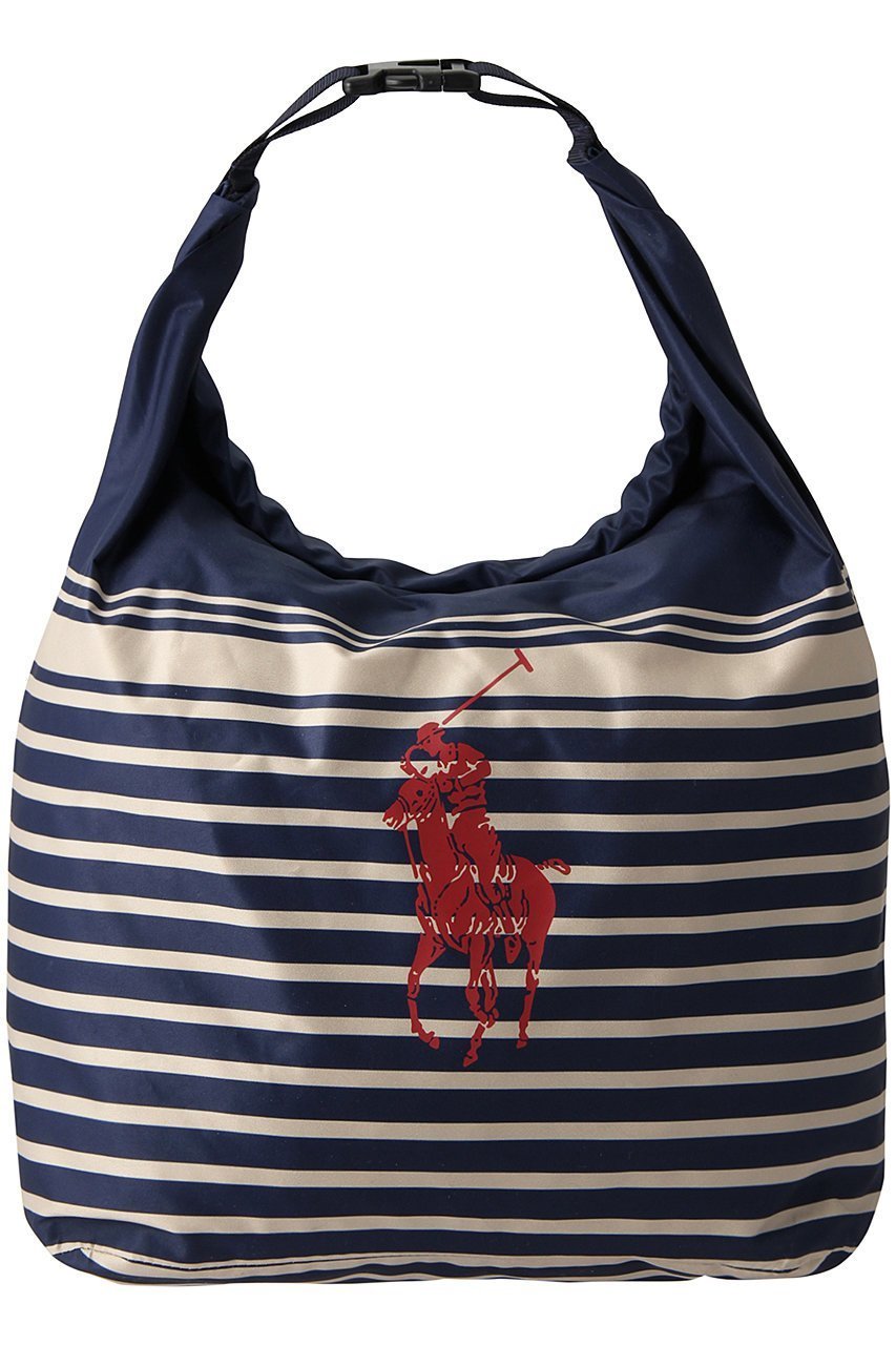 【ポロラルフローレン/POLO RALPH LAUREN】の透湿撥水マリンボーダーレインバッグ インテリア・キッズ・メンズ・レディースファッション・服の通販 founy(ファニー) 　ファッション　Fashion　レディースファッション　Fashion for Women　バッグ　Bags　コンビ　Combo, Combination Style　プリント　Print, Printed Pattern　ボーダー　Border, Stripe　ワンポイント　One Point, Statement Accent　エレガント 上品　Elegant　ネイビーブルー|ID: prp329100003254791 ipo3291000000032797733