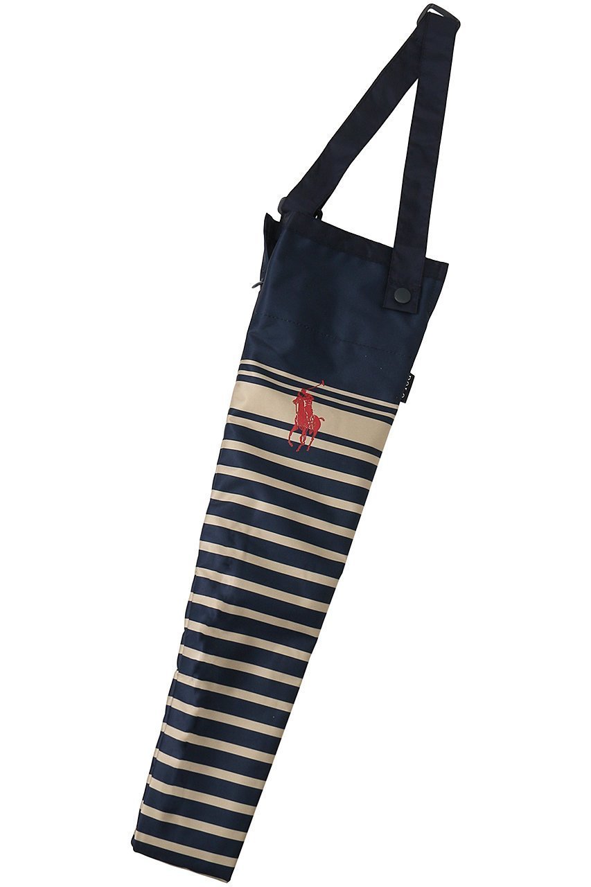 【ポロラルフローレン/POLO RALPH LAUREN】の透湿撥水マリンボーダー長短傘袋 インテリア・キッズ・メンズ・レディースファッション・服の通販 founy(ファニー) 　ファッション　Fashion　レディースファッション　Fashion for Women　レイングッズ・傘・晴雨兼用傘　Umbrellas & Rain Gear　コンビ　Combo, Combination Style　ショルダー　Shoulder, Shoulder Strap　ハンカチ　Handkerchief, Hanky　ボーダー　Border, Stripe　ラップ　Wrap, Wrap Design　ワンポイント　One Point, Statement Accent　エレガント 上品　Elegant　傘　Umbrella, Parasol　時計　Watch, Wristwatch　ネイビーブルー|ID: prp329100003254793 ipo3291000000032864556