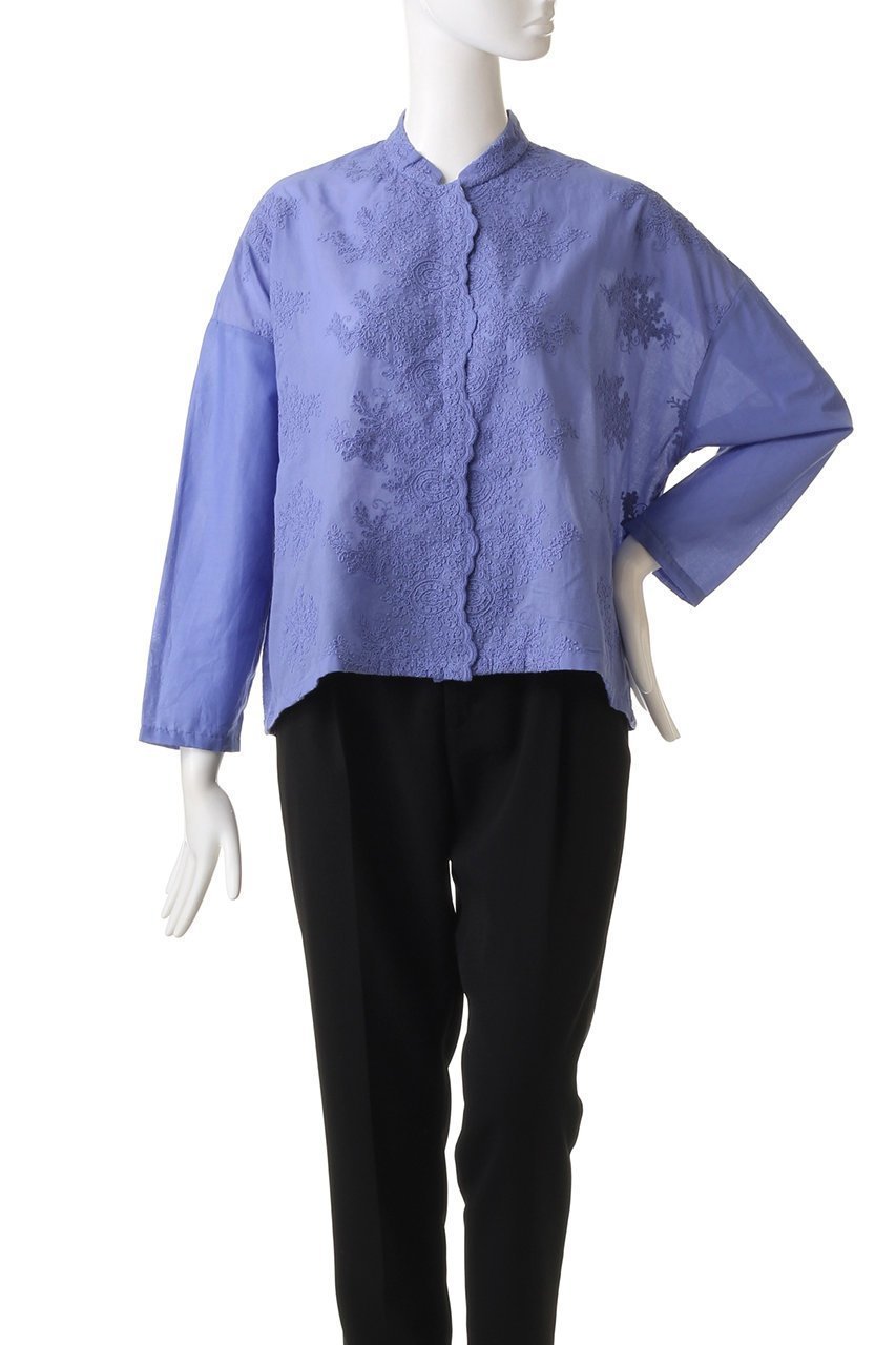 【ミズイロ インド/mizuiro ind】のlace stand collar wide shirt シャツ 人気、トレンドファッション・服の通販 founy(ファニー) ファッション Fashion レディースファッション Fashion for Women トップス・カットソー Cut & Sew Tops シャツ・ブラウス・オフィスカジュアル Elegant Blouses & Button-Ups シアー Sheer, See-Through スカラップ Scallop, Scalloped Edge スタンド Stand Collar, Upright Stand スリーブ Sleeve, Long Sleeve / Short Sleeve フロント Front, Front Design ロング Long, Long-Length other-2|ID: prp329100003254805 ipo3291000000032940532