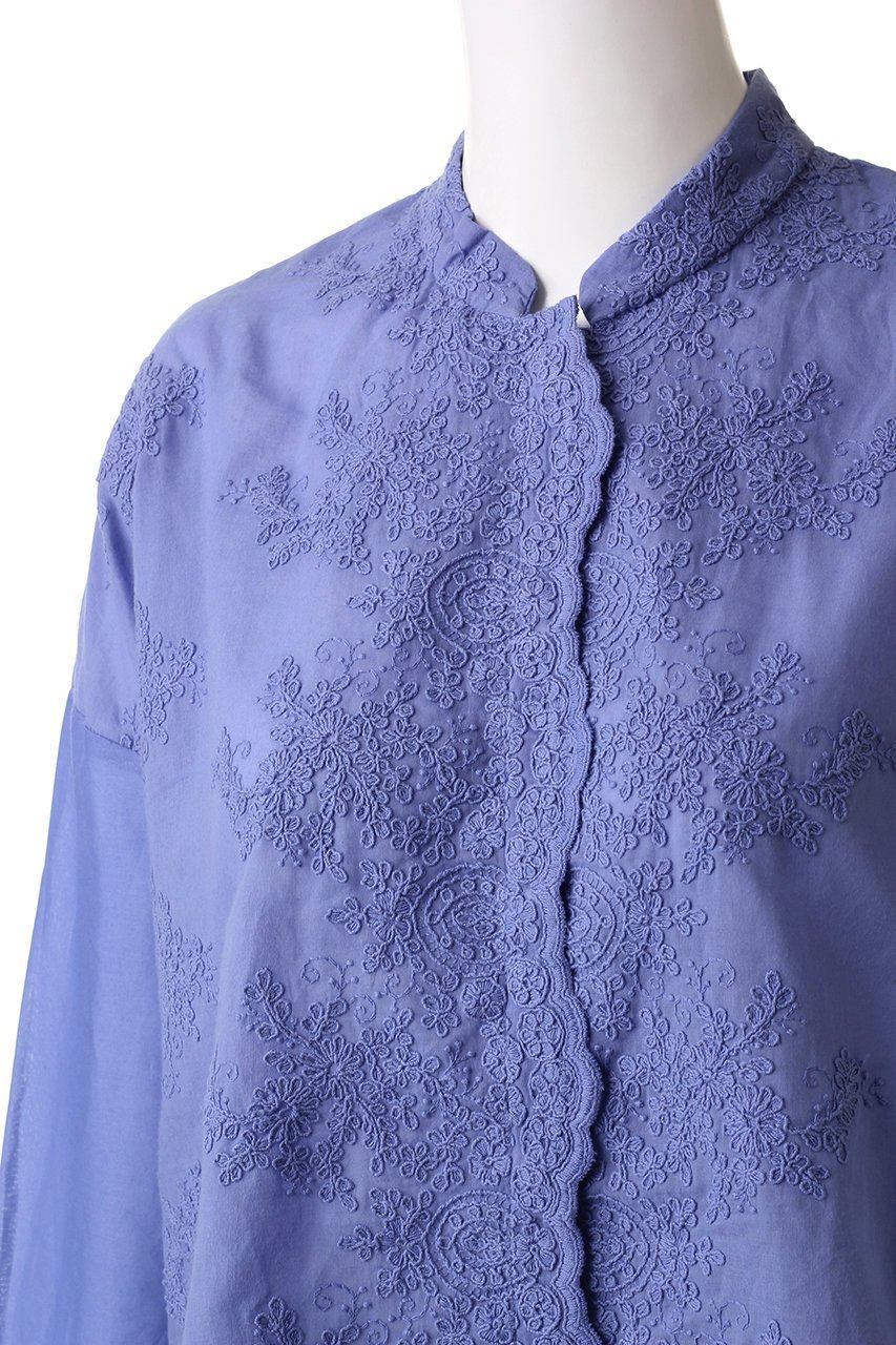 【ミズイロ インド/mizuiro ind】のlace stand collar wide shirt シャツ 人気、トレンドファッション・服の通販 founy(ファニー) ファッション Fashion レディースファッション Fashion for Women トップス・カットソー Cut & Sew Tops シャツ・ブラウス・オフィスカジュアル Elegant Blouses & Button-Ups シアー Sheer, See-Through スカラップ Scallop, Scalloped Edge スタンド Stand Collar, Upright Stand スリーブ Sleeve, Long Sleeve / Short Sleeve フロント Front, Front Design ロング Long, Long-Length other-5|ID: prp329100003254805 ipo3291000000032940558