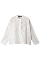 【ミズイロ インド/mizuiro ind】のlace stand collar wide shirt シャツ オフホワイト|ID: prp329100003254805 ipo3291000000036402542