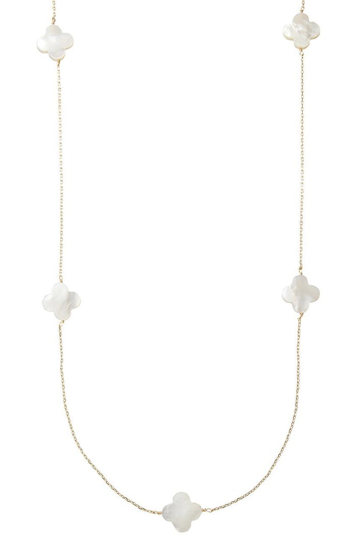 【バイ サン スワサント キャトル パリ/by 164 PARIS】のTREFLE NACRE ネックレス インテリア・キッズ・メンズ・レディースファッション・服の通販 founy(ファニー) https://founy.com/ ファッション Fashion レディースファッション Fashion for Women ジュエリー Jewelry ネックレス Necklaces & Pendants チェーン Chain, Chain Strap デニム Denim, Jeans Material ネックレス Necklace, Pendant Necklace フェミニン Feminine, Girly フラワー Flower, Floral モチーフ Motif, Design Theme ワンポイント One Point, Statement Accent エレガント 上品 Elegant |ID: prp329100003257303 ipo3291000000035925376