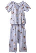 【イクコ/IKUKO / GOODS】のダブルガーゼ花柄プリントパフスリーブパジャマ 人気、トレンドファッション・服の通販 founy(ファニー) ギャザー Gathered, Ruffled スリーブ Sleeve, Long Sleeve / Short Sleeve ダブル Double, Double-Breasted パジャマ Pajamas, Sleepwear 吸水 Absorbent, Quick-Dry thumbnail ブルー|ID: prp329100003257333 ipo3291000000032832292