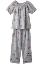 【イクコ/IKUKO / GOODS】のダブルガーゼ花柄プリントパフスリーブパジャマ 人気、トレンドファッション・服の通販 founy(ファニー) ギャザー Gathered, Ruffled スリーブ Sleeve, Long Sleeve / Short Sleeve ダブル Double, Double-Breasted パジャマ Pajamas, Sleepwear 吸水 Absorbent, Quick-Dry thumbnail グレー|ID: prp329100003257333 ipo3291000000032832293