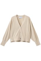 【スリー ドッツ/three dots】のウォッシャブルコットンシルク クロップドカーディガン ホワイトベージュ|ID: prp329100003260227 ipo3291000000037029255