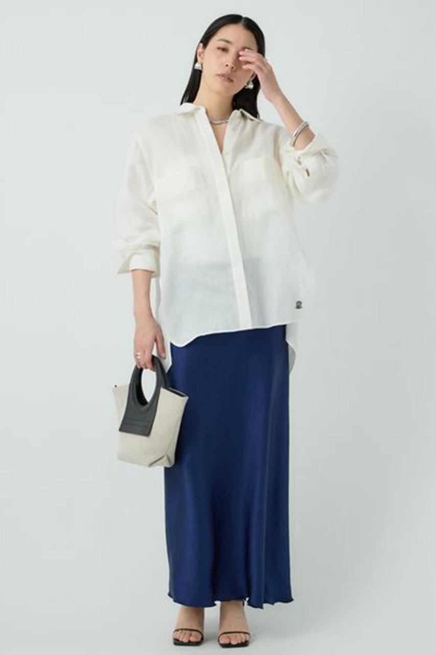 【カオス/Chaos】のリベールサテンロングスカート 人気、トレンドファッション・服の通販 founy(ファニー) 　ファッション　Fashion　レディースファッション　Fashion for Women　スカート　Skirts　ロングスカート　Long Skirts / Maxi & Midi Skirts　おすすめ　Recommended / Our Picks　ジャケット　Jacket, Outerwear　バイアス　Bias, Diagonal Cut　ロング　Long, Long-Length　other-2|ID: prp329100003260281 ipo3291000000032943203