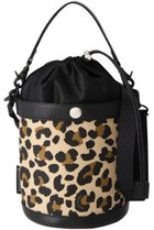 【マッキントッシュ/MACKINTOSH】のレザー×レオプリント ミニバケットショルダーバッグ ブラック×レオパード|ID: prp329100003260286 ipo3291000000036091676