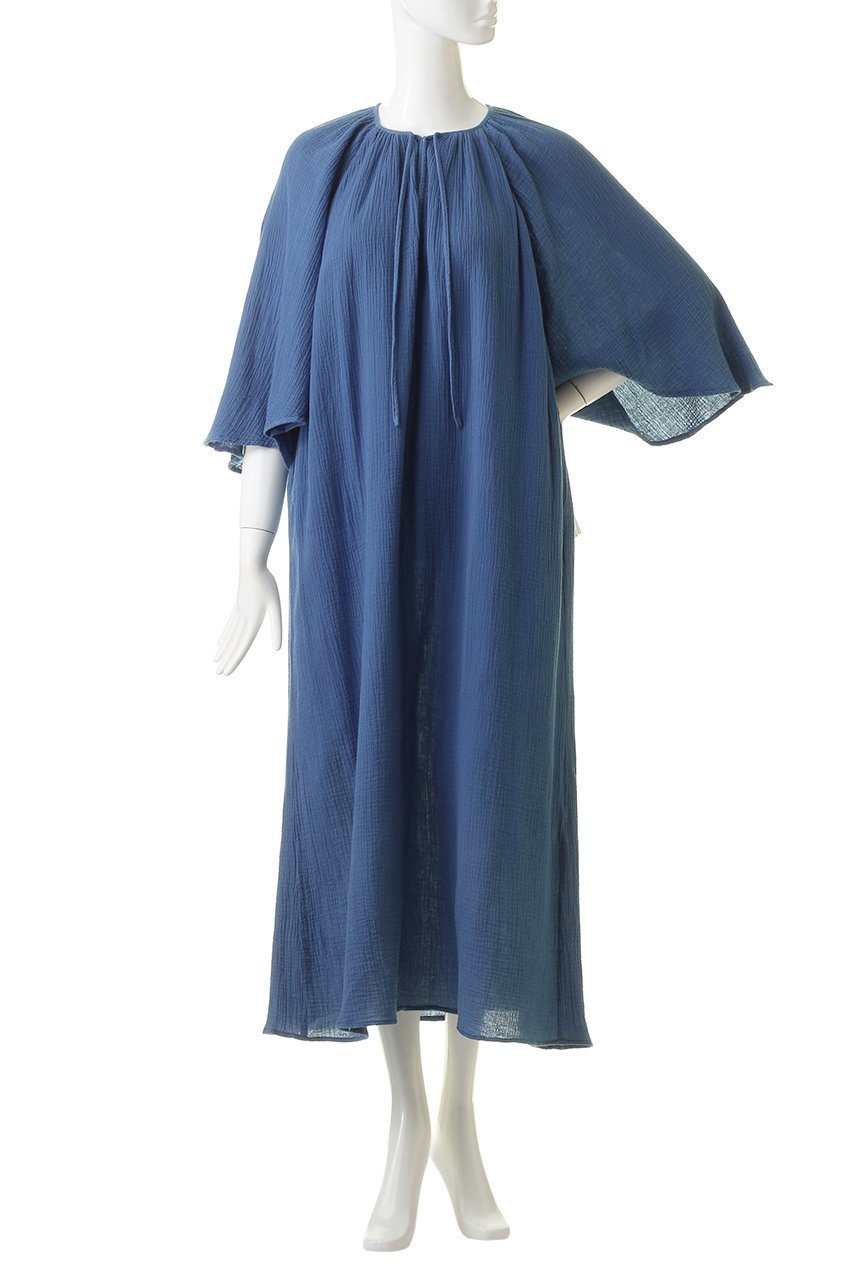 【マリリンムーン/MARILYN MOON】の【WALANCE】コットンガーゼワイドスリーブドレス 人気、トレンドファッション・服の通販 founy(ファニー) 　ファッション　Fashion　レディースファッション　Fashion for Women　ワンピース　Dresses　フォーマル・パーティードレス・結婚式用ドレス　Elegant & Casual Dresses　チュニック　Tunic Tops & Dresses　スリーブ　Sleeve, Long Sleeve / Short Sleeve　チュニック　Tunic, Long Top　ドレス　Dress, One-Piece　ロング　Long, Long-Length　ワイド　Wide, Wide Fit　夏　Summer　春　Spring　S/S・春夏　SS, Spring/Summer, Warm Season　other-2|ID: prp329100003260342 ipo3291000000036758091