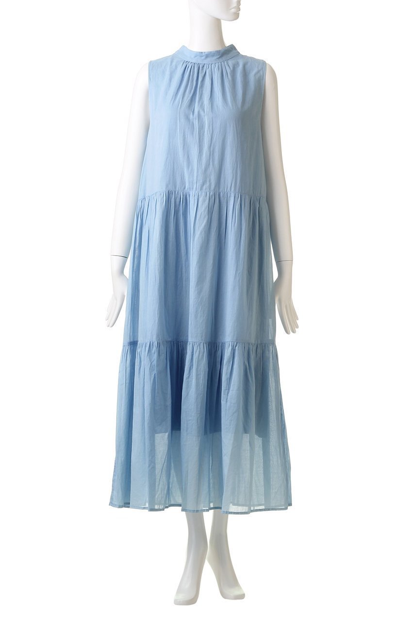 【マリリンムーン/MARILYN MOON】の【WALANCE】バックリボンタイドレス 人気、トレンドファッション・服の通販 founy(ファニー) 　ファッション　Fashion　レディースファッション　Fashion for Women　ワンピース　Dresses　フォーマル・パーティードレス・結婚式用ドレス　Elegant & Casual Dresses　チュニック　Tunic Tops & Dresses　シアー　Sheer, See-Through　スリット　Slit, Slit Detail　チュニック　Tunic, Long Top　ティアードワンピース　Tiered Dress, Flared Dress　ハイネック　High Neck, Mock Neck　ロング　Long, Long-Length　夏　Summer　定番　Standard, Basic Item　春　Spring　S/S・春夏　SS, Spring/Summer, Warm Season　other-2|ID: prp329100003260343 ipo3291000000032903856