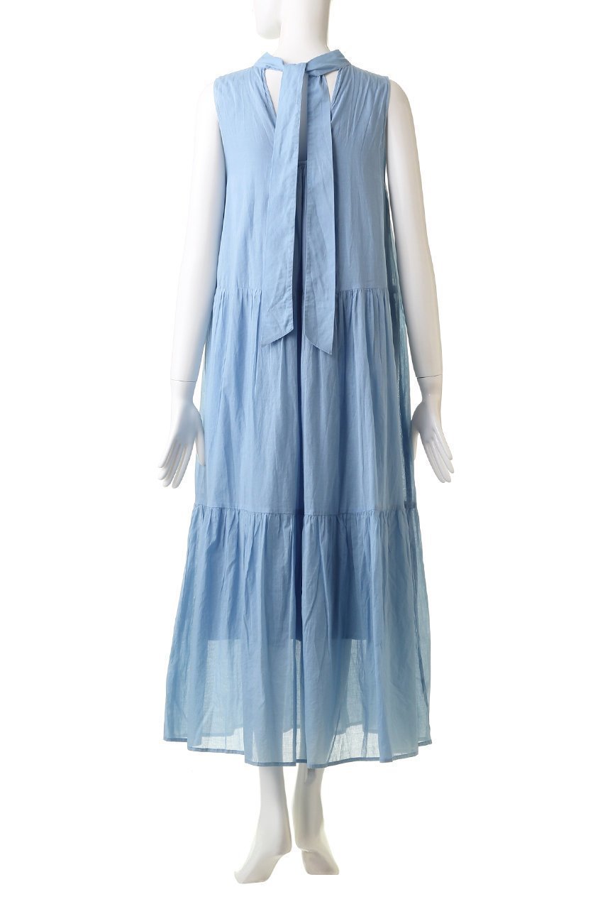 【マリリンムーン/MARILYN MOON】の【WALANCE】バックリボンタイドレス 人気、トレンドファッション・服の通販 founy(ファニー) 　ファッション　Fashion　レディースファッション　Fashion for Women　ワンピース　Dresses　フォーマル・パーティードレス・結婚式用ドレス　Elegant & Casual Dresses　チュニック　Tunic Tops & Dresses　シアー　Sheer, See-Through　スリット　Slit, Slit Detail　チュニック　Tunic, Long Top　ティアードワンピース　Tiered Dress, Flared Dress　ハイネック　High Neck, Mock Neck　ロング　Long, Long-Length　夏　Summer　定番　Standard, Basic Item　春　Spring　S/S・春夏　SS, Spring/Summer, Warm Season　other-4|ID: prp329100003260343 ipo3291000000032903861