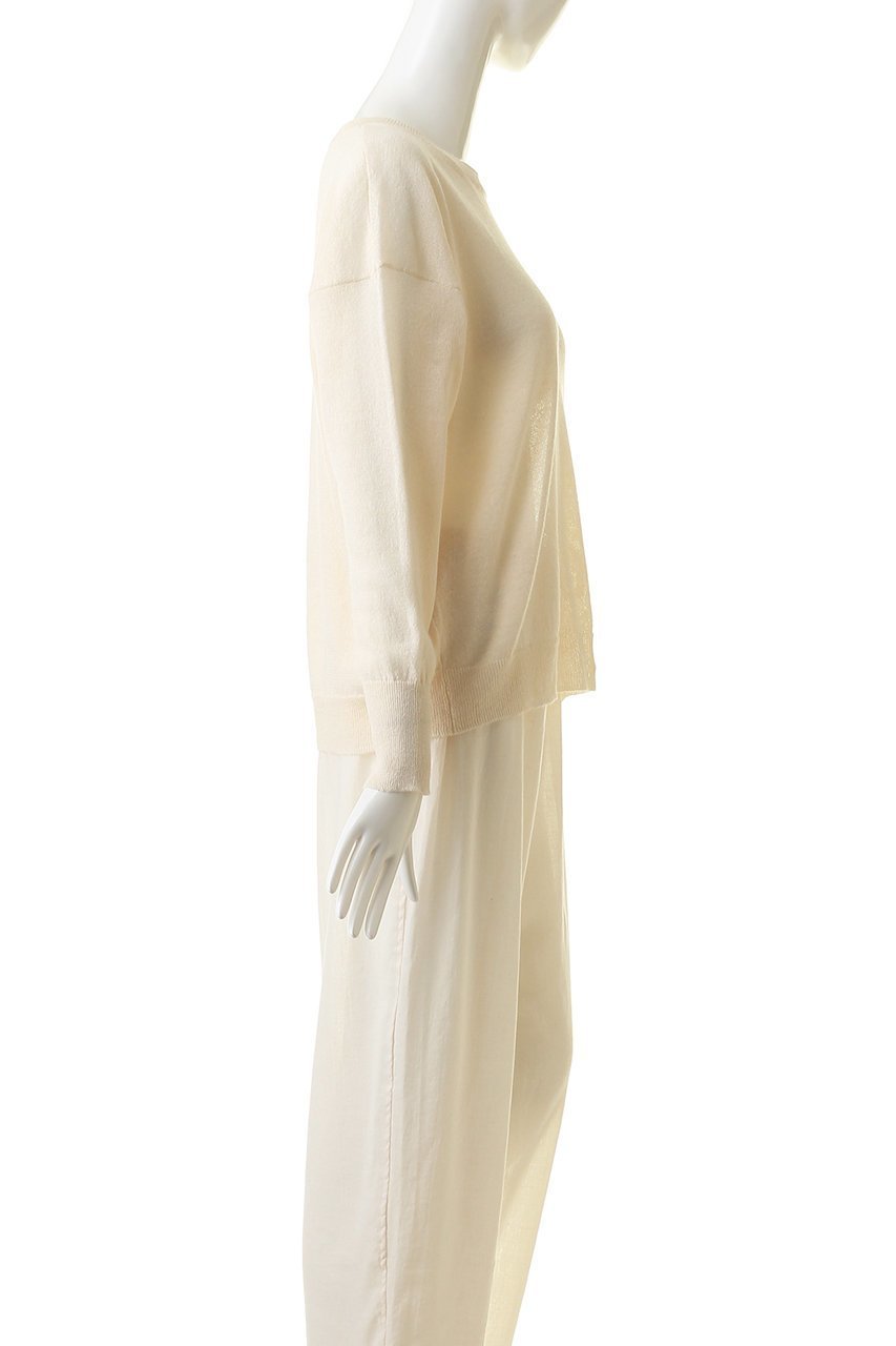 【プリスティン/PRISTINE】のペーパーコットンクルーネックプルオーバー 人気、トレンドファッション・服の通販 founy(ファニー) 　ファッション　Fashion　レディースファッション　WOMEN　トップス・カットソー　Tops/Tshirt　ニット　Knit Tops　プルオーバー　Pullover　シアー　Sheer　バランス　Balance　ペーパー　Paper　ロング　Long　エレガント 上品　Elegant　夏　Summer　春　Spring　S/S・春夏　Ss・Spring/Summer　秋　Autumn/Fall　other-3|ID: prp329100003265202 ipo3291000000031411837