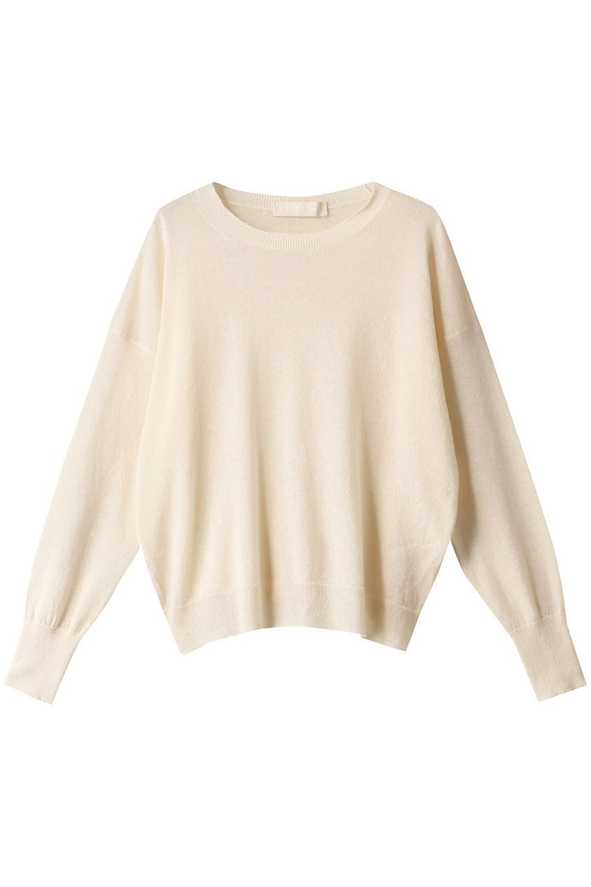 【プリスティン/PRISTINE】のペーパーコットンクルーネックプルオーバー 人気、トレンドファッション・服の通販 founy(ファニー) 　ファッション　Fashion　レディースファッション　Fashion for Women　トップス・カットソー　Cut & Sew Tops　ニット　Knit Tops & Sweaters　カジュアルプルオーバー・ニットトップス　Pullovers & Knit Tops / Casual Pullovers　シアー　Sheer, See-Through　バランス　Balance, Style Balance　ペーパー　Paper, Kraft Paper　ロング　Long, Long-Length　エレガント 上品　Elegant　夏　Summer　春　Spring　S/S・春夏　SS, Spring/Summer, Warm Season　秋　Autumn　 other-1|ID: prp329100003265202 ipo3291000000036688203