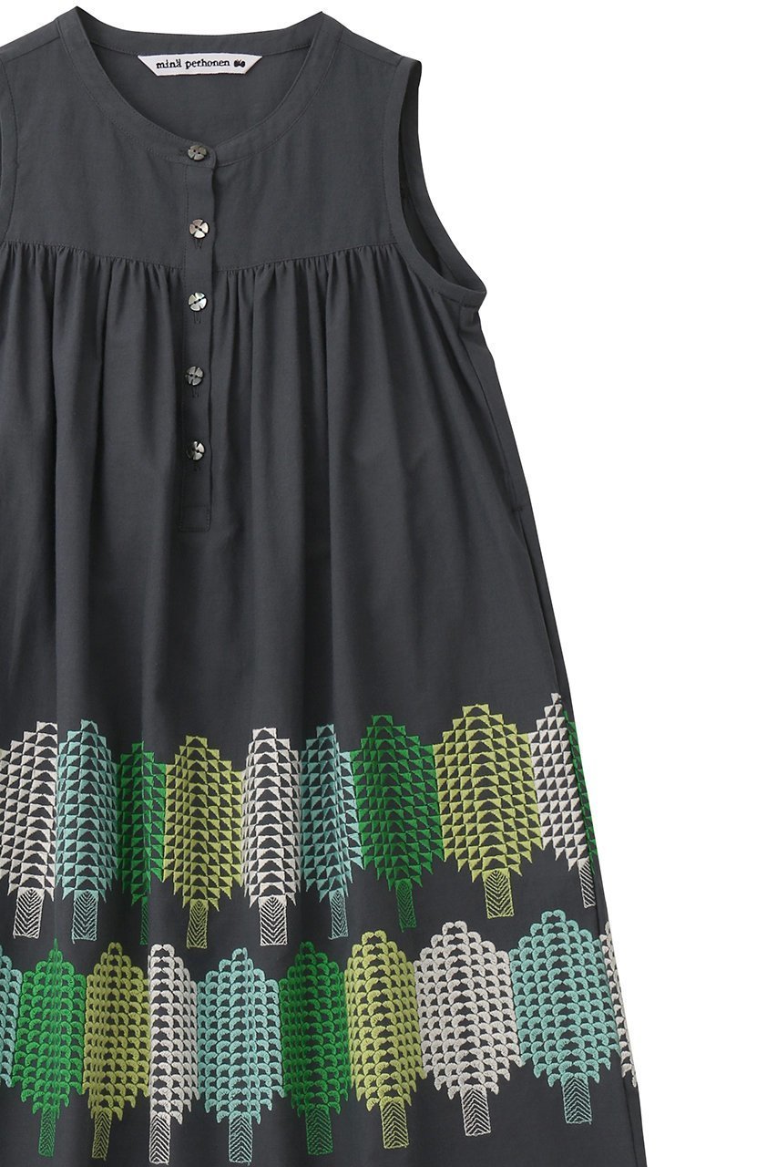 【ミナ ペルホネン/mina perhonen / KIDS】の【KIDS】forest candy ワンピース チャコール 130 人気、トレンドファッション・服の通販 founy(ファニー) 　ファッション　Fashion　キッズファッション　Fashion for Kids　ワンピース　Dresses　カットソー　Cut and Sewn Top　カラフル　Colorful Design　ノースリーブ　Sleeveless, No-Sleeve　ロング　Long, Long-Length　other-3|ID: prp329100003266976 ipo3291000000036236073