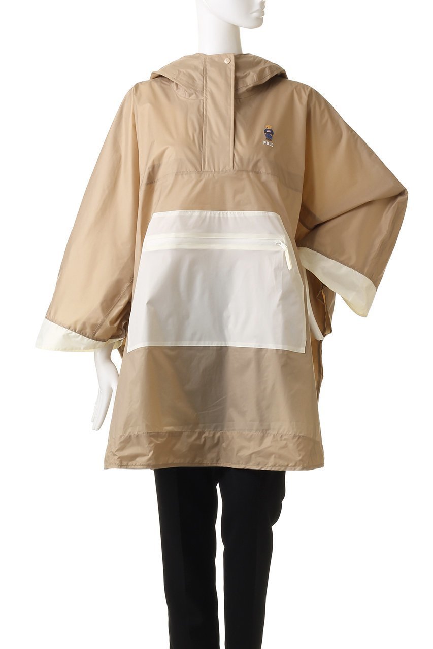 【ポロラルフローレン/POLO RALPH LAUREN】の透湿撥水カラーブロックポンチョ 人気、トレンドファッション・服の通販 founy(ファニー) 　ファッション　Fashion　レディースファッション　Fashion for Women　アウター　Coat / Outerwear Collection　コート・ロングコート・ピーコート　Long Coats, Peacoats & More　ポンチョ・ケープコート　Ponchos & Capes　アウトドア　Outdoor Clothing　プリント　Print, Printed Pattern　ポケット　Pocket, Pocket Detail　旅行　Travel　other-2|ID: prp329100003266979 ipo3291000000035439590