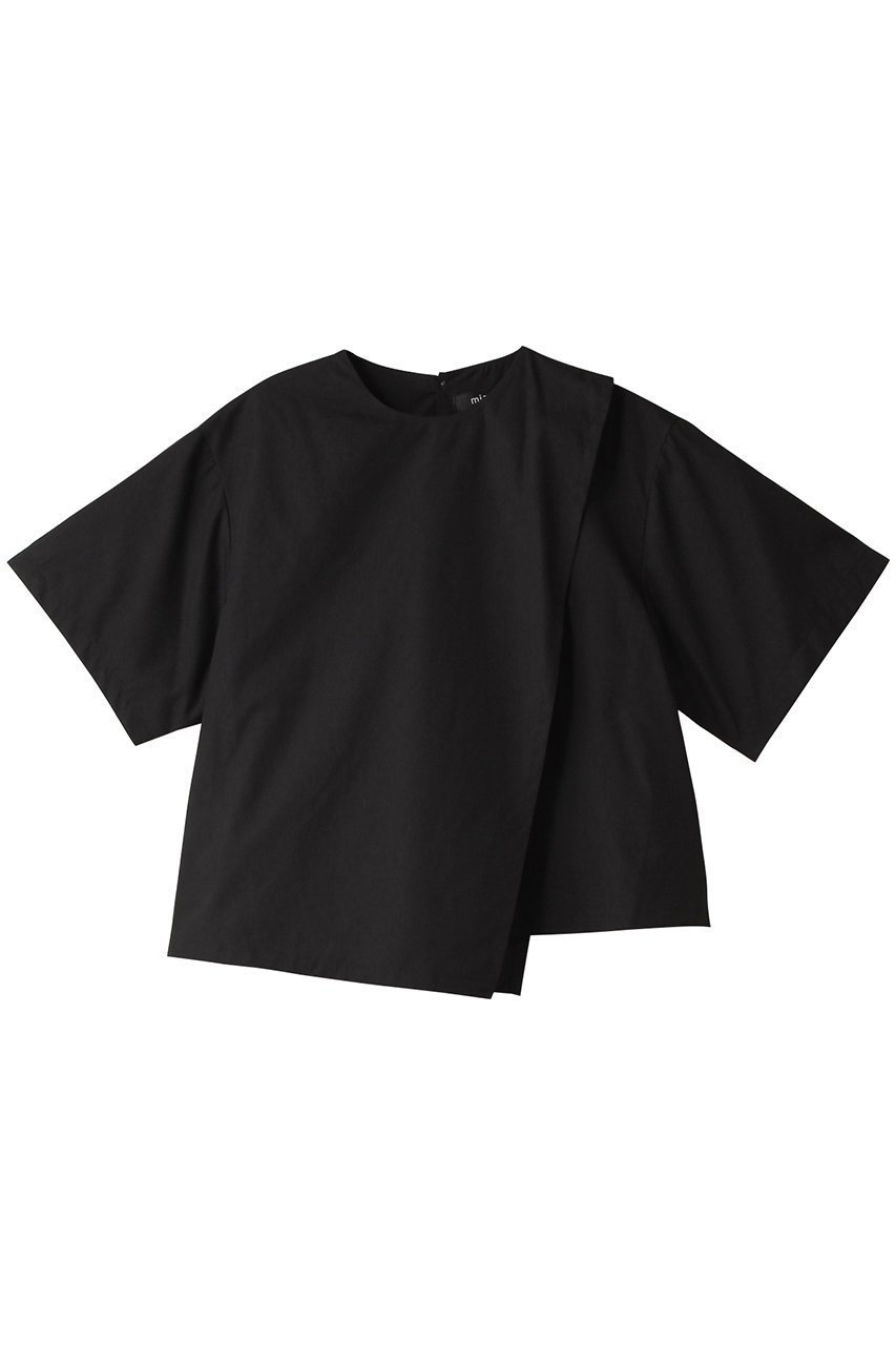 【ミズイロ インド/mizuiro ind】のasymmetry layered shirt シャツ インテリア・キッズ・メンズ・レディースファッション・服の通販 founy(ファニー) 　ファッション　Fashion　レディースファッション　WOMEN　トップス・カットソー　Tops/Tshirt　シャツ/ブラウス　Shirts/Blouses　コンパクト　Compact　ショート　Short　スリーブ　Sleeve　トレンド　Trend　black|ID: prp329100003269082 ipo3291000000026285425