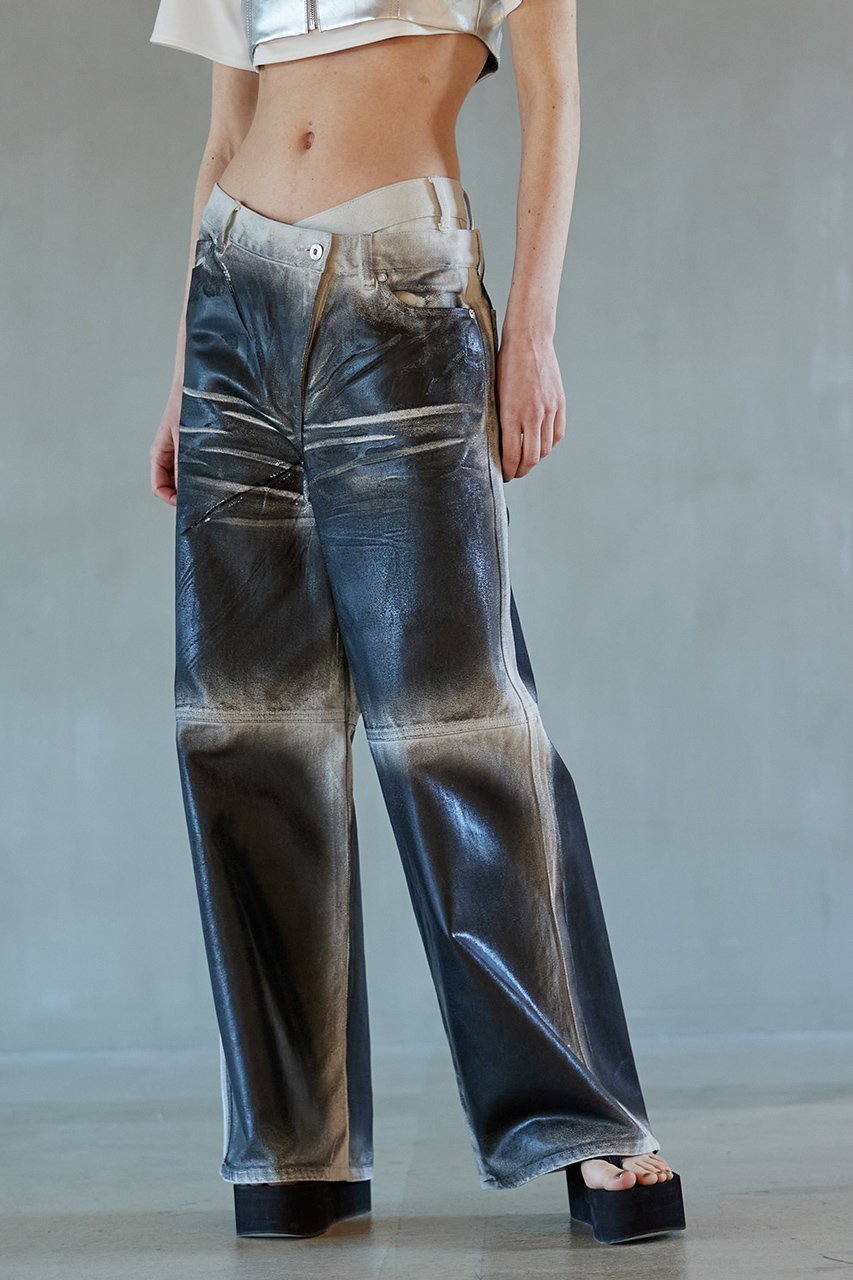 【プランク プロジェクト/PRANK PROJECT】のスプレーワイドデニム / Spray Wide Denim 人気、トレンドファッション・服の通販 founy(ファニー) 　ファッション　Fashion　レディースファッション　Fashion for Women　パンツ　Pants & Trousers　デニムパンツ・ジーンズ・美脚デニム　Denim Jeans & Pants　おすすめ　Recommended / Our Picks　アシンメトリー　Asymmetrical Style　グラデーション　Gradient, Ombre　デニム　Denim, Jeans Material　other-8|ID: prp329100003269111 ipo3291000000032830563
