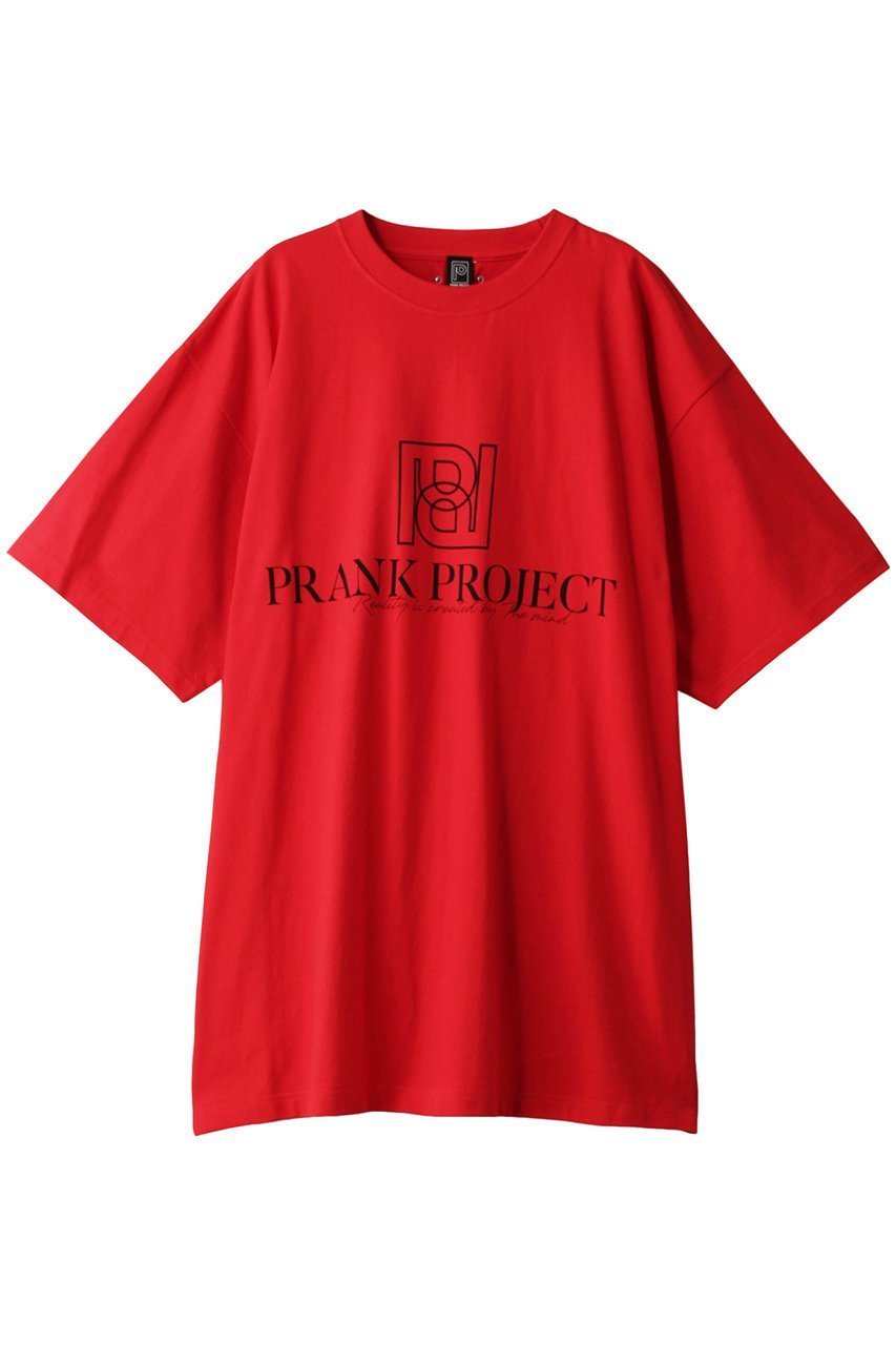 【プランク プロジェクト/PRANK PROJECT】のPロゴオーバーTEE / P Logo Over Tee インテリア・キッズ・メンズ・レディースファッション・服の通販 founy(ファニー) 　ファッション　Fashion　レディースファッション　WOMEN　トップス・カットソー　Tops/Tshirt　シャツ/ブラウス　Shirts/Blouses　ロング / Tシャツ　T-Shirts　カットソー　Cut and Sewn　ショート　Short　スリーブ　Sleeve　プリント　Print　ボトム　Bottom　吸水　Water Absorption　RED(レッド)|ID: prp329100003269113 ipo3291000000029771899