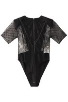 【プランク プロジェクト/PRANK PROJECT】のコンビチュールボディスーツ / Combi Tulle Bodysuit 人気、トレンドファッション・服の通販 founy(ファニー) ファッション Fashion レディースファッション Fashion for Women トップス・カットソー Cut & Sew Tops シャツ・ブラウス・オフィスカジュアル Elegant Blouses & Button-Ups ロングTシャツ・Tシャツ Longline T-Shirts & Tees カットソー・ベーシックTシャツ Cut-and-Sewn Tops / Stretch Tees & Basics おすすめ Recommended / Our Picks コンパクト Compact, Small Size ショート Short, Short Length ストレッチ Stretch, Stretchy Fabric スリーブ Sleeve, Long Sleeve / Short Sleeve スーツ Suit, Formalwear デニム Denim, Jeans Material レース Lace, Lace Fabric ワイド Wide, Wide Fit thumbnail BLK(ブラック)|ID: prp329100003269116 ipo3291000000036794801