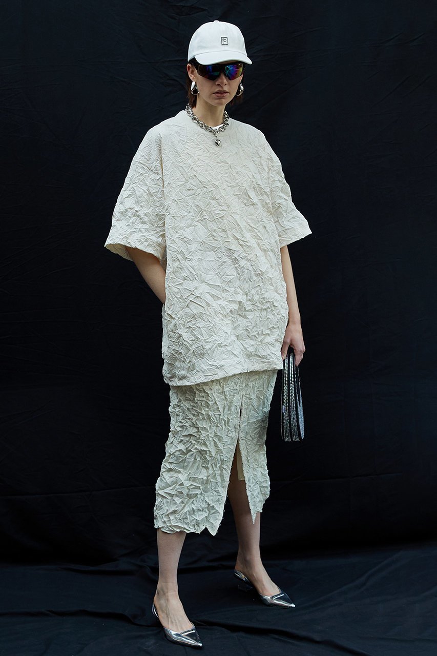 PRANK PROJECT プランクプロジェクト ワッシャープリーツトップ プランク プロジェクト/PRANK PROJECT】の【UNISEX】ワッシャー