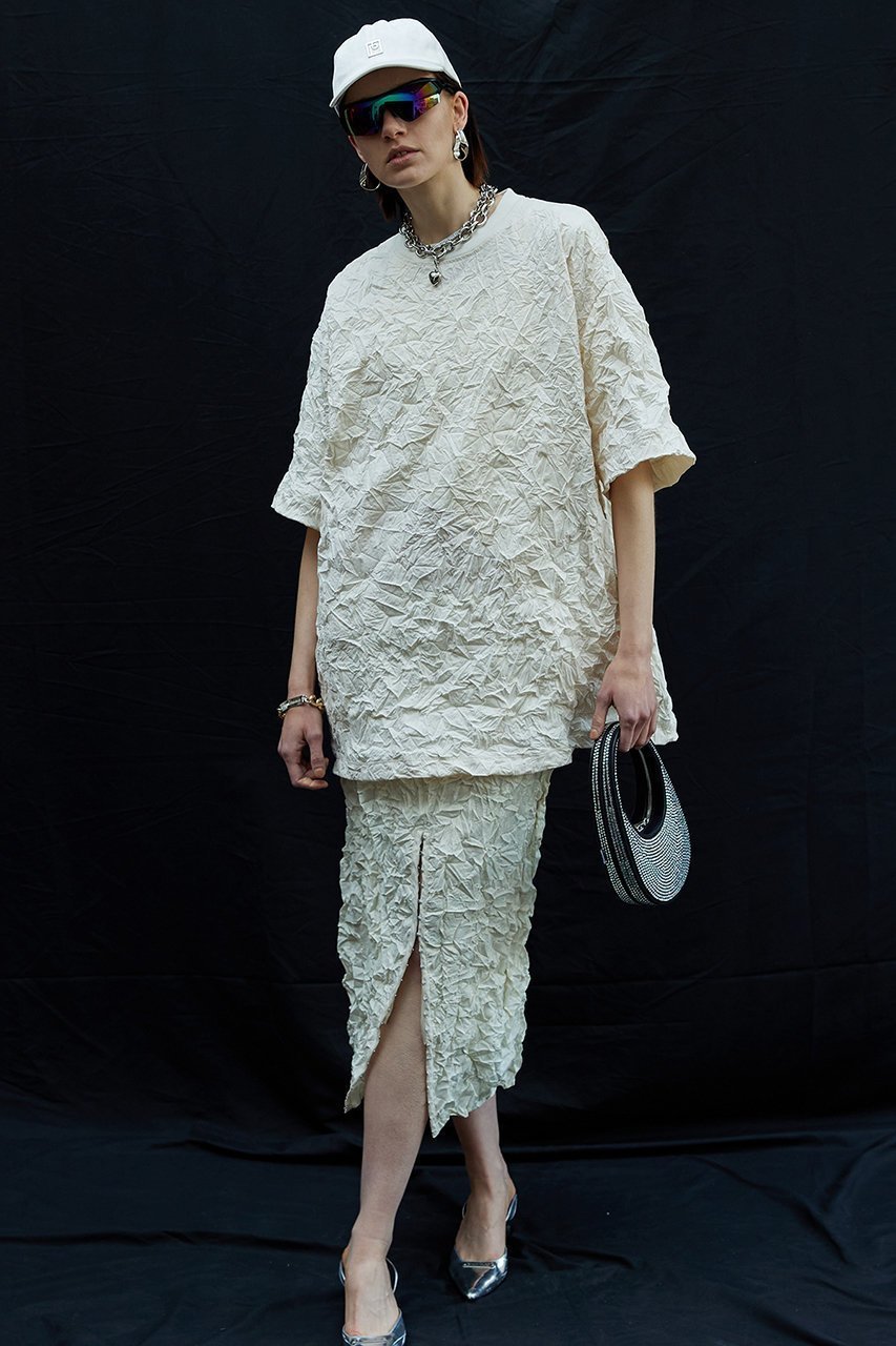 PRANK PROJECT プランクプロジェクト ワッシャープリーツトップ プランク プロジェクト/PRANK PROJECT】の【UNISEX】ワッシャー