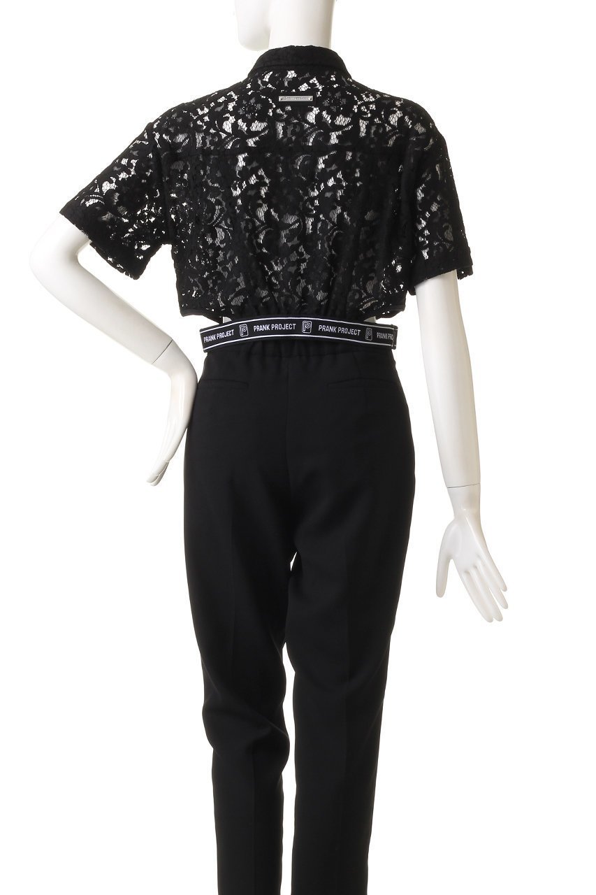 【プランク プロジェクト/PRANK PROJECT】のレースロゴバンドシャツ / Lace Logo Band Shirt 人気、トレンドファッション・服の通販 founy(ファニー) ファッション Fashion レディースファッション Fashion for Women トップス・カットソー Cut & Sew Tops シャツ・ブラウス・オフィスカジュアル Elegant Blouses & Button-Ups おすすめ Recommended / Our Picks インナー Innerwear ショート Short, Short Length スリーブ Sleeve, Long Sleeve / Short Sleeve ボトム Bottoms, Lower Wear メッシュ Mesh, Net Fabric レース Lace, Lace Fabric ワイド Wide, Wide Fit other-4|ID: prp329100003269118 ipo3291000000032937217