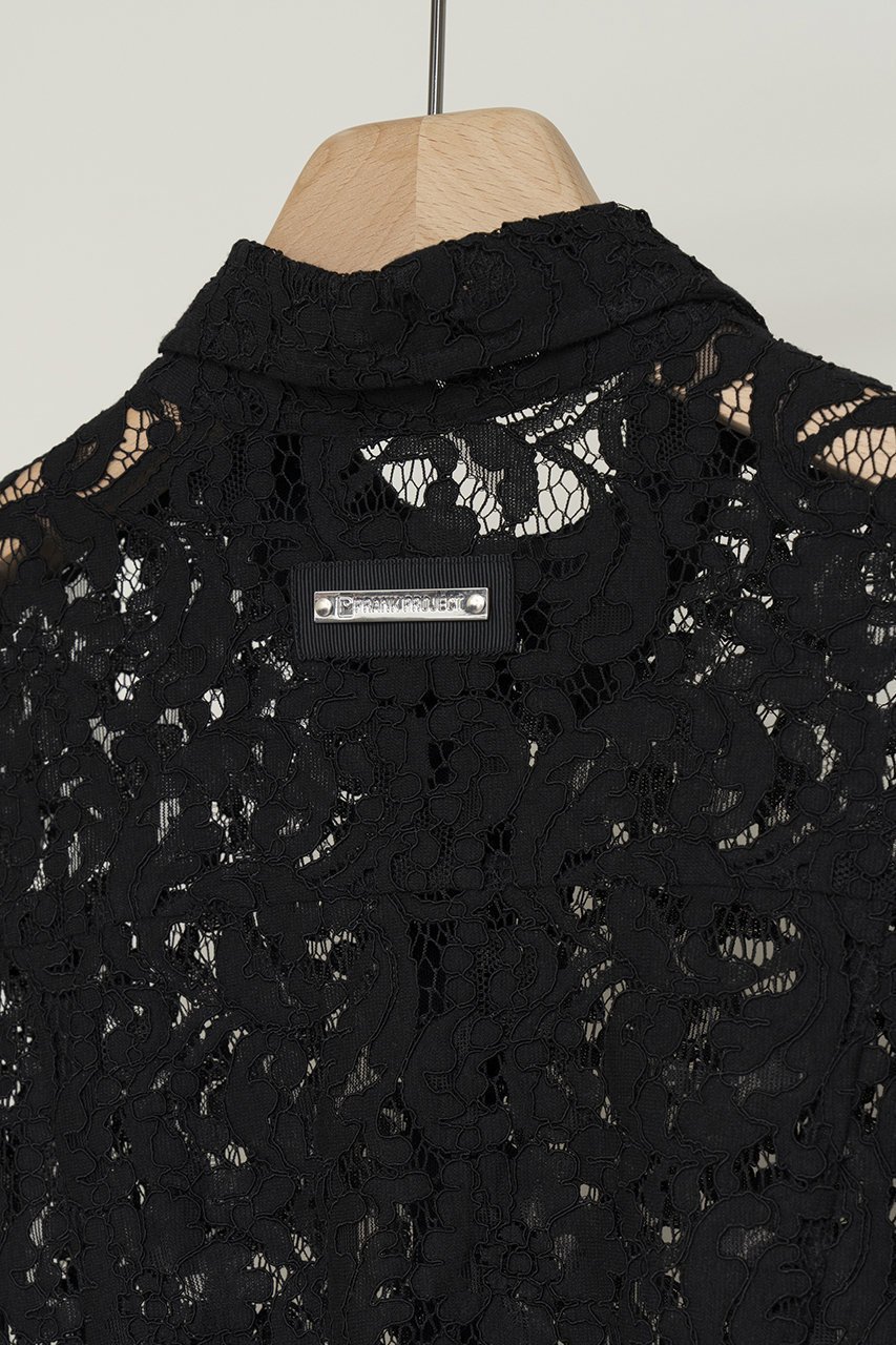 【プランク プロジェクト/PRANK PROJECT】のレースロゴバンドシャツ / Lace Logo Band Shirt 人気、トレンドファッション・服の通販 founy(ファニー) ファッション Fashion レディースファッション Fashion for Women トップス・カットソー Cut & Sew Tops シャツ・ブラウス・オフィスカジュアル Elegant Blouses & Button-Ups おすすめ Recommended / Our Picks インナー Innerwear ショート Short, Short Length スリーブ Sleeve, Long Sleeve / Short Sleeve ボトム Bottoms, Lower Wear メッシュ Mesh, Net Fabric レース Lace, Lace Fabric ワイド Wide, Wide Fit other-8|ID: prp329100003269118 ipo3291000000032937252