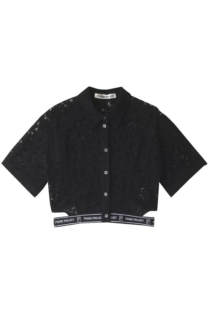 【プランク プロジェクト/PRANK PROJECT】のレースロゴバンドシャツ / Lace Logo Band Shirt インテリア・キッズ・メンズ・レディースファッション・服の通販 founy(ファニー) https://founy.com/ ファッション Fashion レディースファッション Fashion for Women トップス・カットソー Cut & Sew Tops シャツ・ブラウス・オフィスカジュアル Elegant Blouses & Button-Ups おすすめ Recommended / Our Picks インナー Innerwear ショート Short, Short Length スリーブ Sleeve, Long Sleeve / Short Sleeve ボトム Bottoms, Lower Wear メッシュ Mesh, Net Fabric レース Lace, Lace Fabric ワイド Wide, Wide Fit |ID: prp329100003269118 ipo3291000000036402581