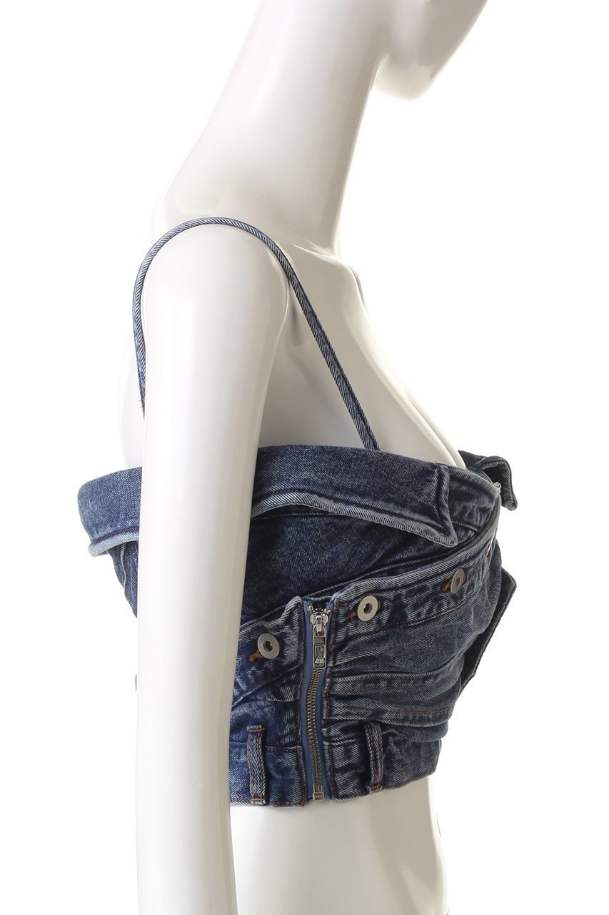 【プランク プロジェクト/PRANK PROJECT】のGジャンビスチェ / Denim Jumper Bustier 人気、トレンドファッション・服の通販 founy(ファニー) ファッション Fashion レディースファッション Fashion for Women アウター Coat / Outerwear Collection トップス・カットソー Cut & Sew Tops キャミソール&ノースリーブ Camisoles & Sleeveless Tops シャツ・ブラウス・オフィスカジュアル Elegant Blouses & Button-Ups ロングTシャツ・Tシャツ Longline T-Shirts & Tees カットソー・ベーシックTシャツ Cut-and-Sewn Tops / Stretch Tees & Basics ビスチェ Bustiers & Corset Tops / Layered Bustier Style キャミソール Camisole, Spaghetti Strap Top タンク Tank Top, Sleeveless Top デニム Denim, Jeans Material ビスチェ Bustier, Corset Top ワイヤー Wire, Wired Bra other-3|ID: prp329100003269120 ipo3291000000032855437