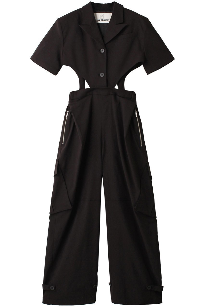 【プランク プロジェクト/PRANK PROJECT】の2WAYカットアウトオールインワン / Two-way Cut-out Jumpsuit 人気、トレンドファッション・服の通販 founy(ファニー) 　ファッション　Fashion　レディースファッション　WOMEN　パンツ　Pants　おすすめ　Recommend　ジャケット　ストライプ　ストレッチ　セパレート　リネン　夏　Summer　 other-1|ID: prp329100003269124 ipo3291000000024727971