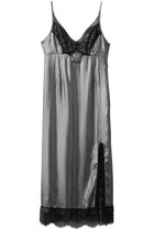 【プランク プロジェクト/PRANK PROJECT】のメタリックレースキャミワンピース / Metallic Lace Camisole Dress SLV(シルバー)|ID:prp329100003269127