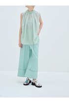 【ランバン オン ブルー/LANVIN en Bleu】のスタンドネックブラウス 人気、トレンドファッション・服の通販 founy(ファニー) ファッション Fashion レディースファッション WOMEN トップス・カットソー Tops/Tshirt キャミソール / ノースリーブ No Sleeves シャツ/ブラウス Shirts/Blouses ギャザー Gather ジュエリー Jewelry スタンド Stand ドット Dot ドレープ Drape ノースリーブ No Sleeve ファブリック Fabric フランス France ポケット Pocket ランダム Random エレガント 上品 Elegant thumbnail グリーン|ID: prp329100003271441 ipo3291000000025419212