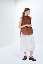 【ランバン オン ブルー/LANVIN en Bleu】のスタンドネックブラウス ブラウン|ID: prp329100003271441 ipo3291000000032436178