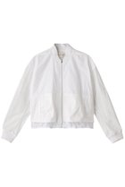 【デザイン ワークス/DESIGN WORKS】のタフタジップブルゾン ホワイト|ID: prp329100003271466 ipo3291000000032957780