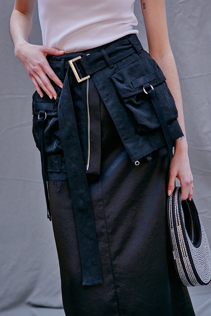 【プランク プロジェクト/PRANK PROJECT】のカーゴラップレイヤードスカート / Cargo Wrap Layered Skirt 人気、トレンドファッション・服の通販 founy(ファニー) 　ファッション　Fashion　レディースファッション　WOMEN　スカート　Skirt　ロングスカート　Long Skirt　インナー　Inner　サテン　Satin　タンブラー　Tumbler　トレンド　Trend　ボトム　Bottom　ラップ　Wrap　リネン　Linen　ロング　Long　夏　Summer　エレガント 上品　Elegant　other-6|ID: prp329100003271510 ipo3291000000031384735