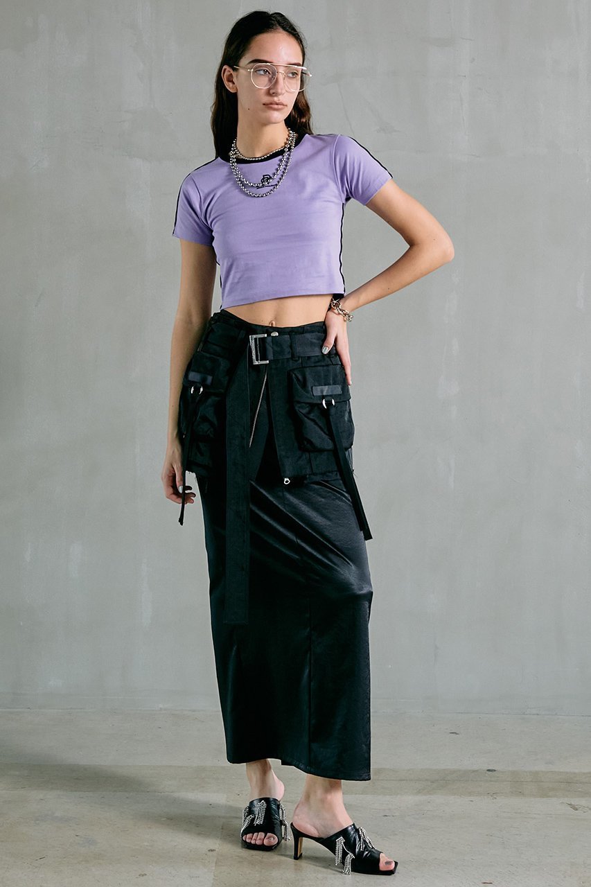【プランク プロジェクト/PRANK PROJECT】のカーゴラップレイヤードスカート / Cargo Wrap Layered Skirt 人気、トレンドファッション・服の通販 founy(ファニー) 　ファッション　Fashion　レディースファッション　WOMEN　スカート　Skirt　ロングスカート　Long Skirt　インナー　Inner　サテン　Satin　タンブラー　Tumbler　トレンド　Trend　ボトム　Bottom　ラップ　Wrap　リネン　Linen　ロング　Long　夏　Summer　エレガント 上品　Elegant　other-8|ID: prp329100003271510 ipo3291000000031384739