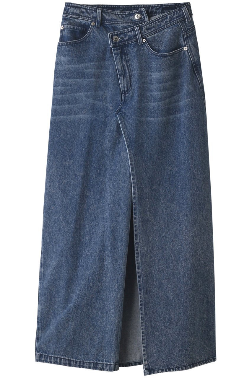 【プランク プロジェクト/PRANK PROJECT】のツイストレイヤードデニム / Twisted Layered Denim インテリア・キッズ・メンズ・レディースファッション・服の通販 founy(ファニー) 　ファッション　Fashion　レディースファッション　Fashion for Women　スカート　Skirts　ロングスカート　Long Skirts / Maxi & Midi Skirts　おすすめ　Recommended / Our Picks　ショート　Short, Short Length　スリット　Slit, Slit Detail　センター　Center, Center Line　デニム　Denim, Jeans Material　ドッキング　Docking, Mixed Material　ロング　Long, Long-Length　BLU(ブルー)|ID: prp329100003271512 ipo3291000000035814444