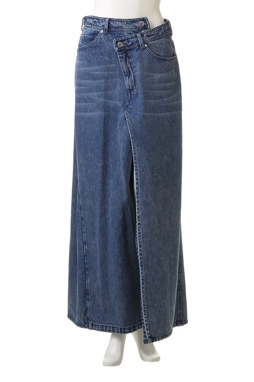【プランク プロジェクト/PRANK PROJECT】のツイストレイヤードデニム / Twisted Layered Denim 人気、トレンドファッション・服の通販 founy(ファニー) 　ファッション　Fashion　レディースファッション　Fashion for Women　スカート　Skirts　ロングスカート　Long Skirts / Maxi & Midi Skirts　おすすめ　Recommended / Our Picks　ショート　Short, Short Length　スリット　Slit, Slit Detail　センター　Center, Center Line　デニム　Denim, Jeans Material　ドッキング　Docking, Mixed Material　ロング　Long, Long-Length　other-2|ID: prp329100003271512 ipo3291000000035814445