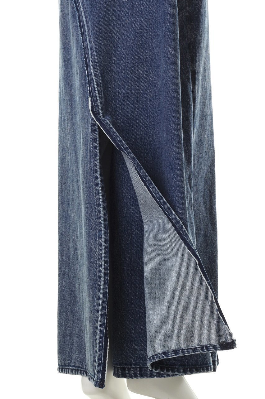 【プランク プロジェクト/PRANK PROJECT】のツイストレイヤードデニム / Twisted Layered Denim 人気、トレンドファッション・服の通販 founy(ファニー) 　ファッション　Fashion　レディースファッション　Fashion for Women　スカート　Skirts　ロングスカート　Long Skirts / Maxi & Midi Skirts　おすすめ　Recommended / Our Picks　ショート　Short, Short Length　スリット　Slit, Slit Detail　センター　Center, Center Line　デニム　Denim, Jeans Material　ドッキング　Docking, Mixed Material　ロング　Long, Long-Length　other-7|ID: prp329100003271512 ipo3291000000035814458