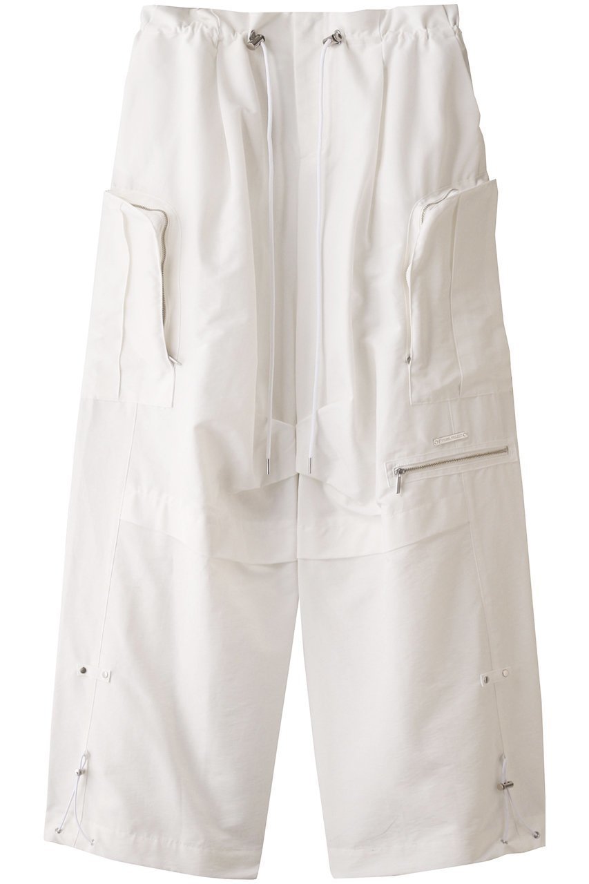 【プランク プロジェクト/PRANK PROJECT】のスーパーワイドボリュームトラックパンツ / Super Wide Voluminous Track Pants インテリア・キッズ・メンズ・レディースファッション・服の通販 founy(ファニー) 　ファッション　Fashion　レディースファッション　Fashion for Women　パンツ　Pants & Trousers　おすすめ　Recommended / Our Picks　グログラン　Grosgrain, Grosgrain Ribbon　コンパクト　Compact, Small Size　スポーティ　Sporty, Casual Athletic　メタル　Metal, Metal Parts　ルーズ　Loose, Oversized　WHT(ホワイト)|ID: prp329100003271513 ipo3291000000032830057