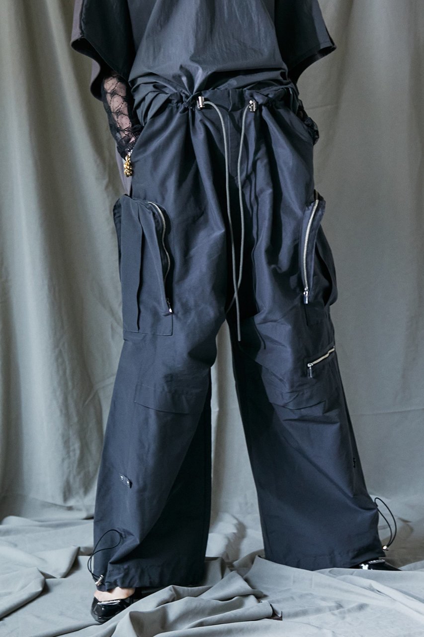 【プランク プロジェクト/PRANK PROJECT】のスーパーワイドボリュームトラックパンツ / Super Wide Voluminous Track Pants 人気、トレンドファッション・服の通販 founy(ファニー) 　ファッション　Fashion　レディースファッション　Fashion for Women　パンツ　Pants & Trousers　おすすめ　Recommended / Our Picks　グログラン　Grosgrain, Grosgrain Ribbon　コンパクト　Compact, Small Size　スポーティ　Sporty, Casual Athletic　メタル　Metal, Metal Parts　ルーズ　Loose, Oversized　other-7|ID: prp329100003271513 ipo3291000000035693679