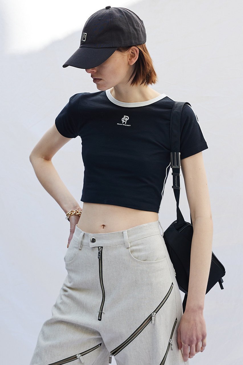 【プランク プロジェクト/PRANK PROJECT】のクロップドライントップス / Cropped Line Tops 人気、トレンドファッション・服の通販 founy(ファニー) 　ファッション　Fashion　レディースファッション　WOMEN　トップス・カットソー　Tops/Tshirt　シャツ/ブラウス　Shirts/Blouses　ロング / Tシャツ　T-Shirts　カットソー　Cut and Sewn　おすすめ　Recommend　クール　Cool　ショート　Short　スポーティ　Sporty　スリーブ　Sleeve　ボトム　Bottom　吸水　Water Absorption　 other-1|ID: prp329100003271527 ipo3291000000021899596